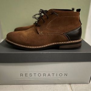 Boys brown/tan dress shoes